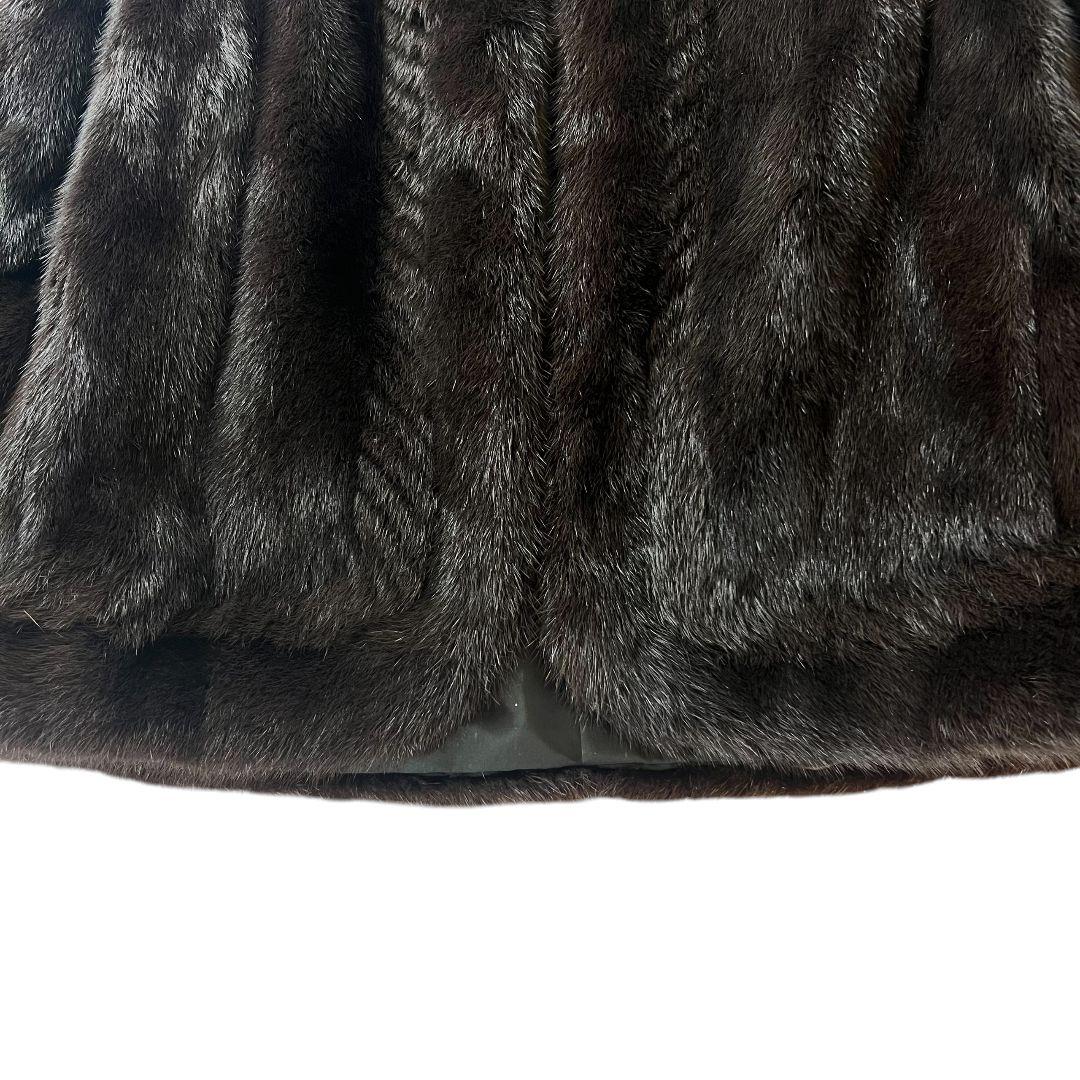 Mink Fur Coat ミンク Lサイズ ダークブラウン