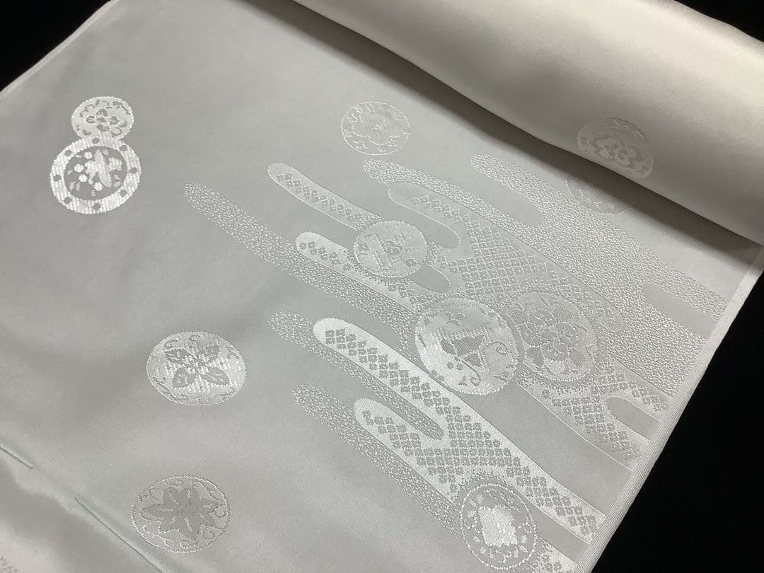 絹100% 正絹　白長襦袢反物