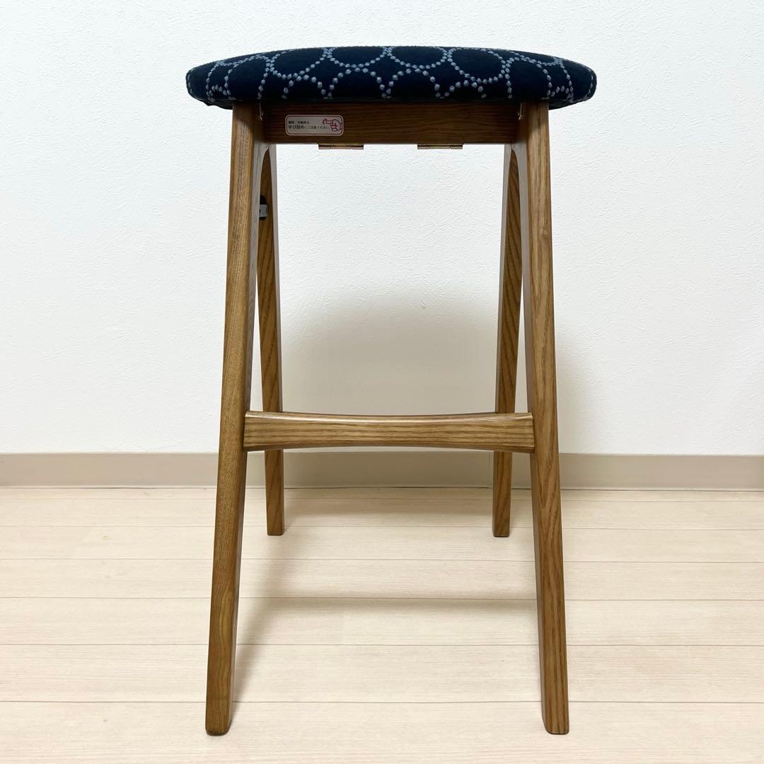 ミナペルホネン dop タンバリン 折り畳み スツール【インディゴ】 腰掛け