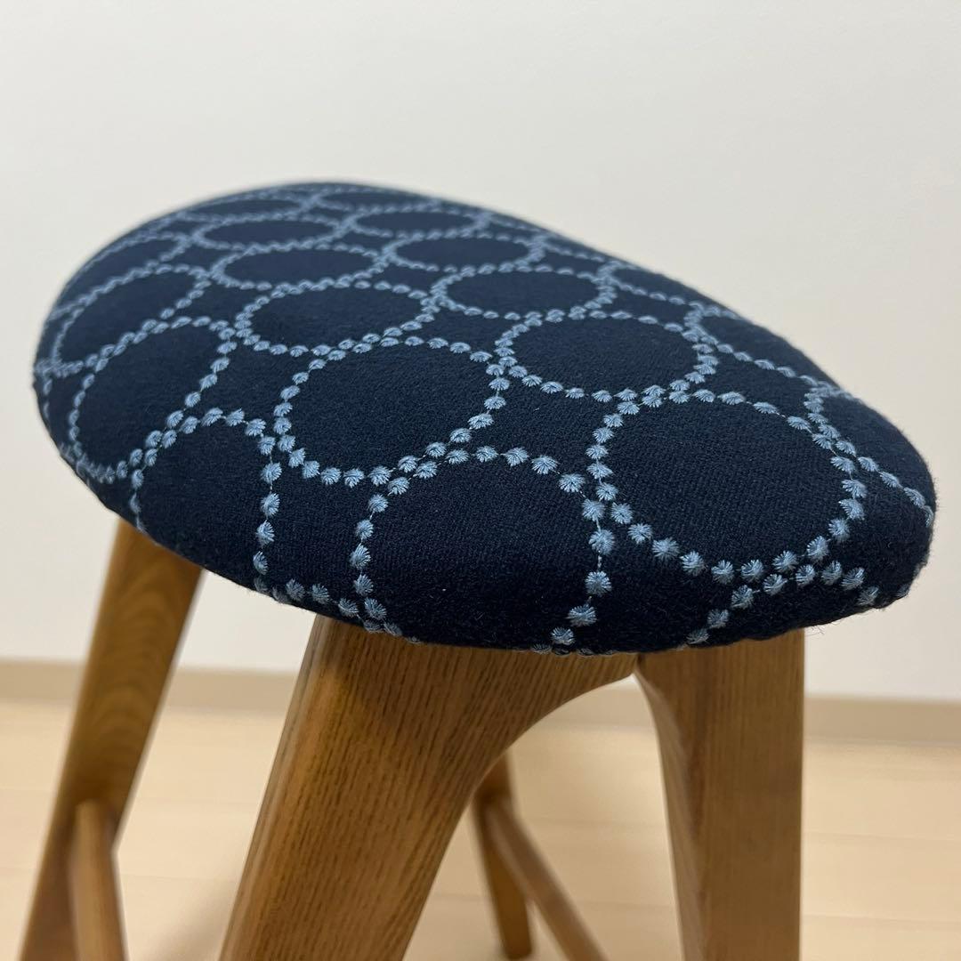 ミナペルホネン dop タンバリン 折り畳み スツール【インディゴ】 腰掛け