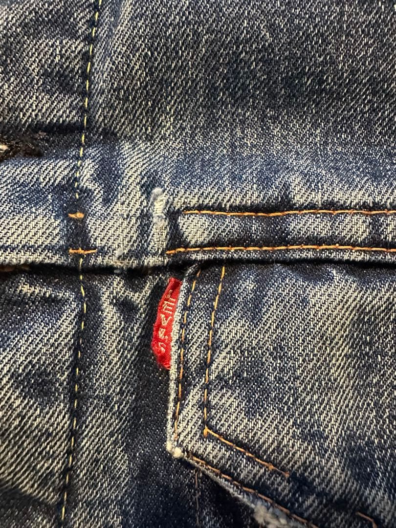 S*C様 ビンテージリーバイス70505 bigE USAドット刻印　ボロw40