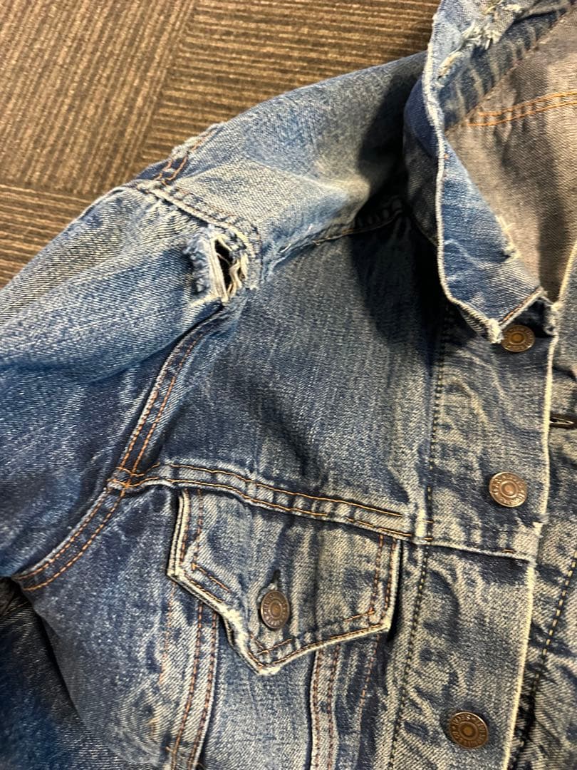 S*C様 ビンテージリーバイス70505 bigE USAドット刻印　ボロw40