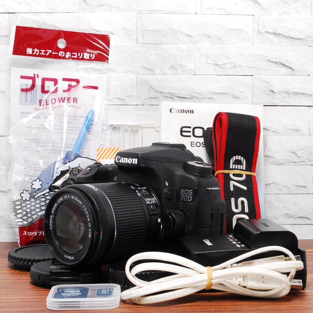 ✨Wi-Fi搭載機 ショット数少なめ✨Canon EOS 70Dレンズセット