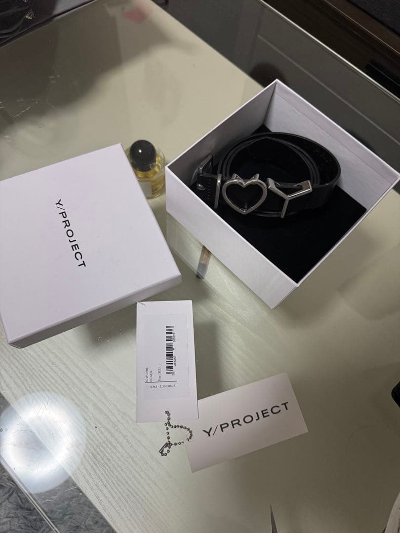 Y/PROJECT ブラック ベルト ハート型