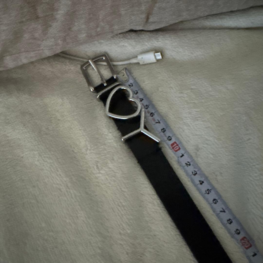 Y/PROJECT ブラック ベルト ハート型