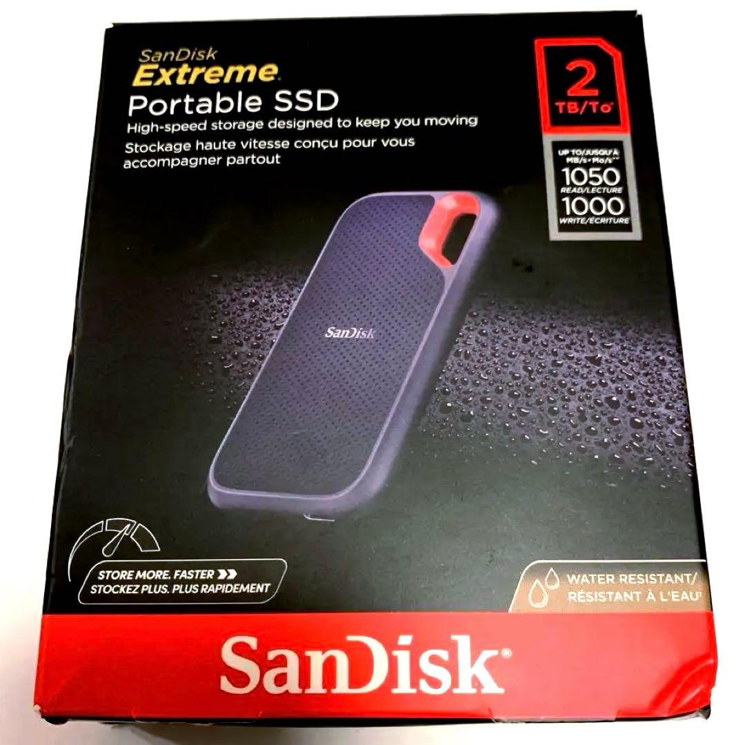 【新品・未開封】SanDisk エクストリーム ポータブル SSD - 2 TB