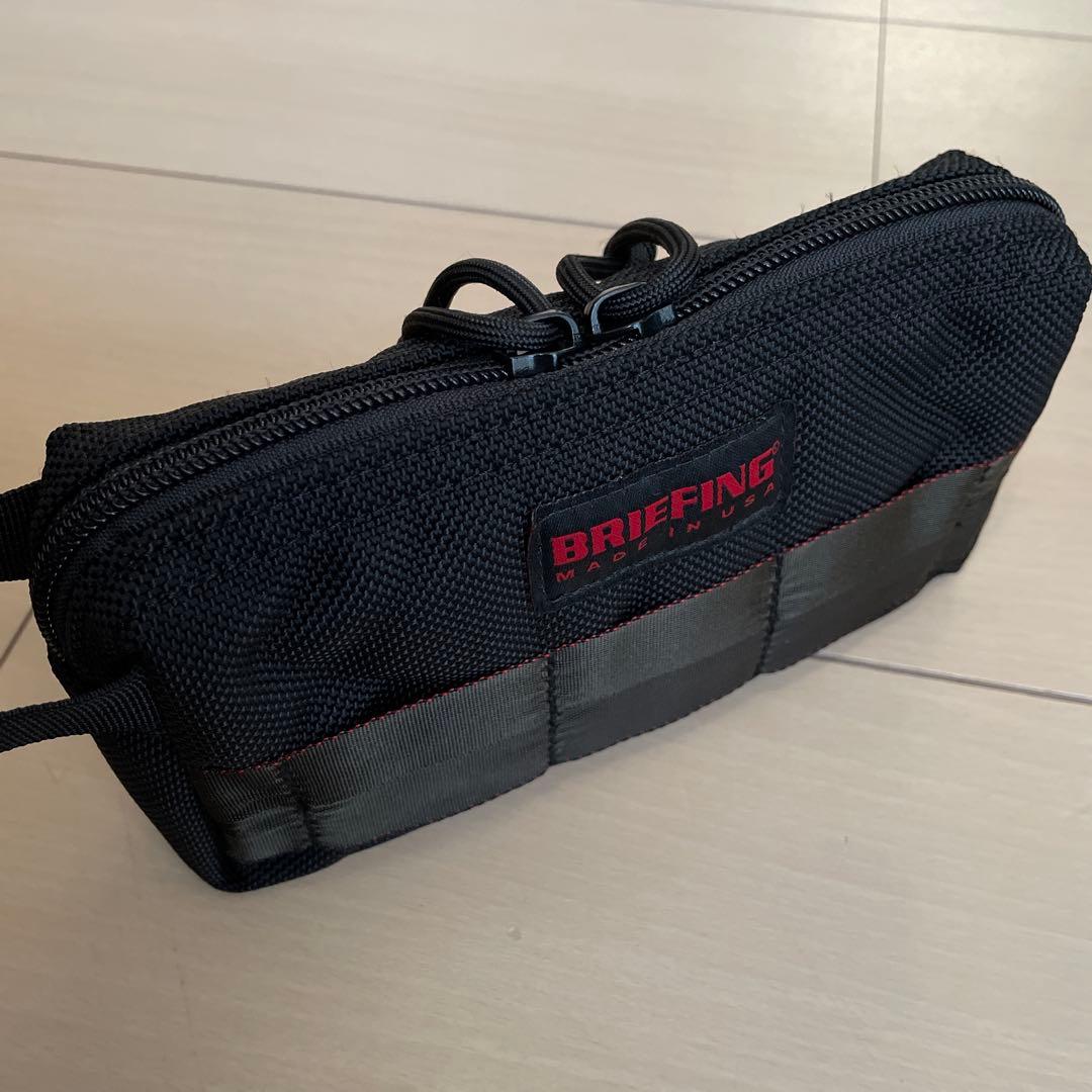 Gin【美品】BRIEFING MOBILE POUCH Mブラック