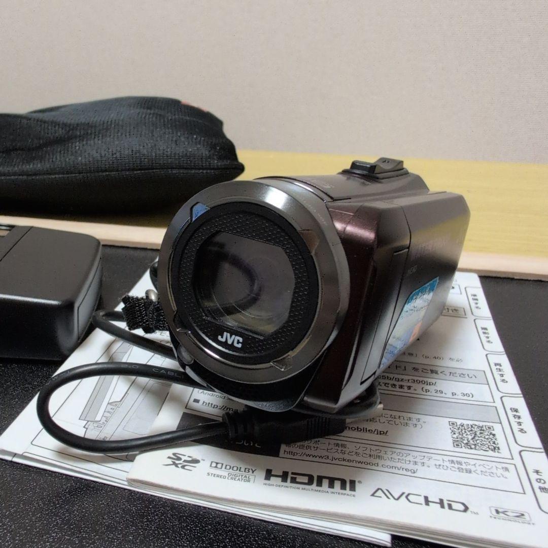 JVC ビデオカメラ EVERIO 32GB ブラウン GZ-R300-T