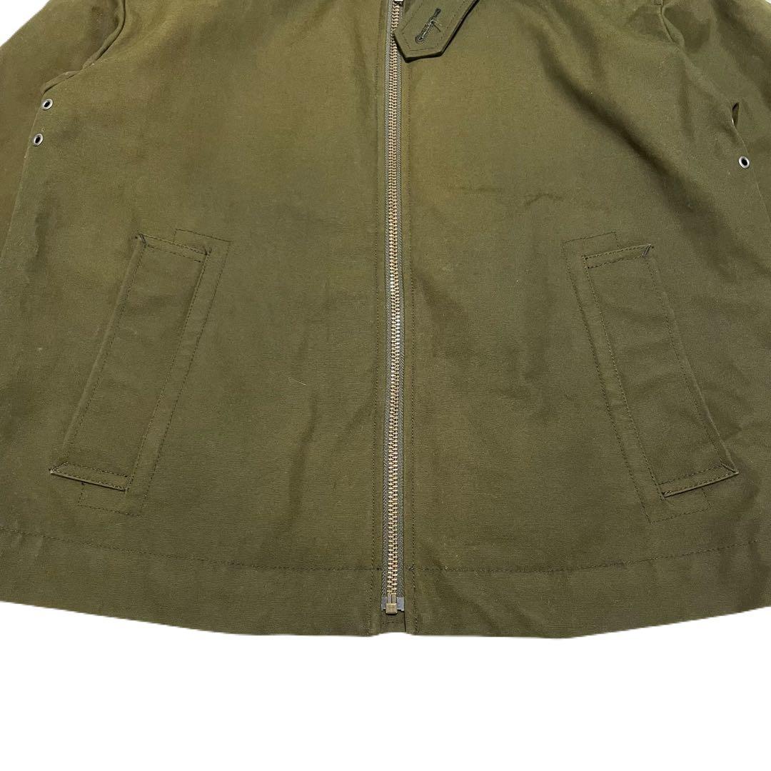 MHL. マーガレットハウエル　ボア襟　コットンジャケット　ライナー付　カーキ