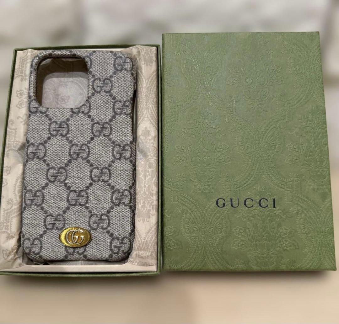【未使用5万円】新春SALEGUCCI GG レザーiPhone13Proケース