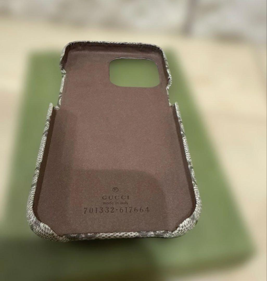 【未使用5万円】新春SALEGUCCI GG レザーiPhone13Proケース