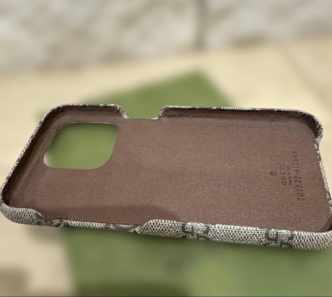 【未使用5万円】新春SALEGUCCI GG レザーiPhone13Proケース