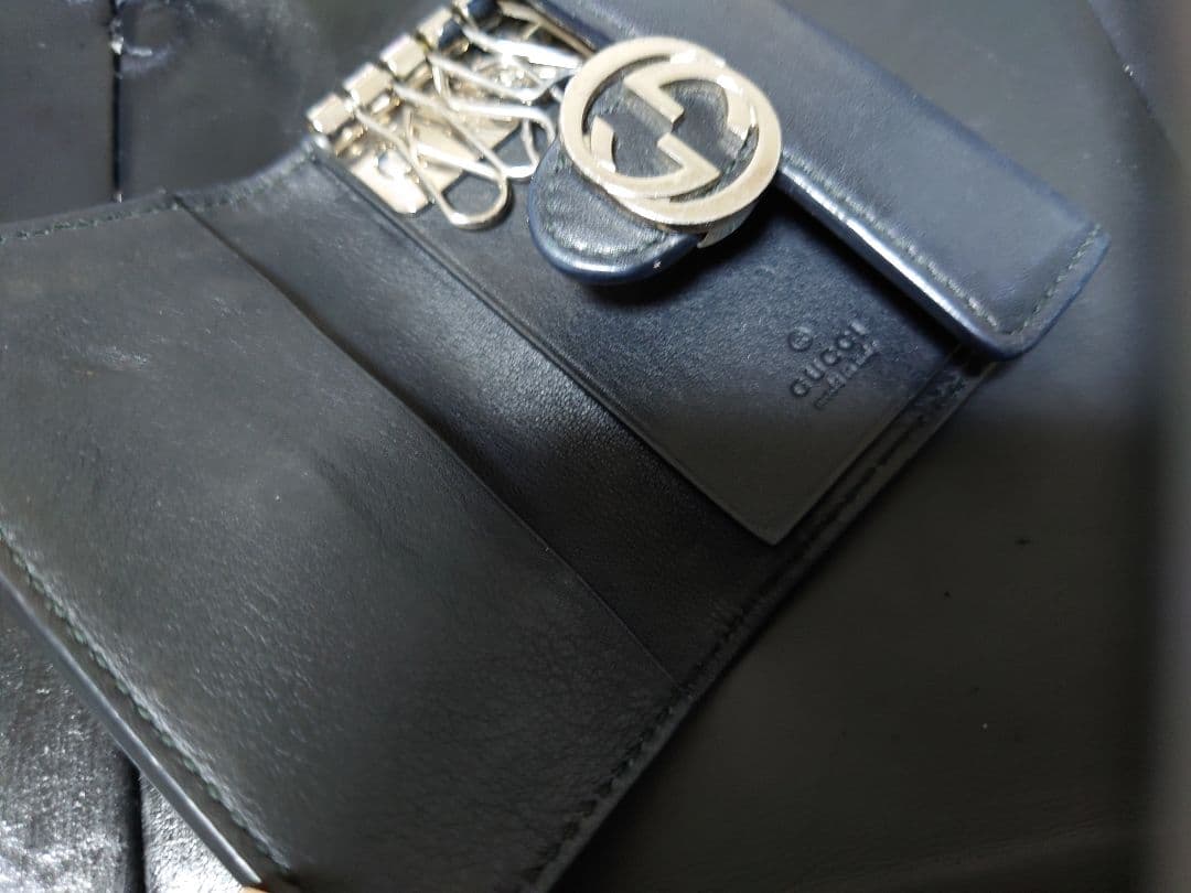 GUCCI インターロイキングブラック 長財布 キーケースセット