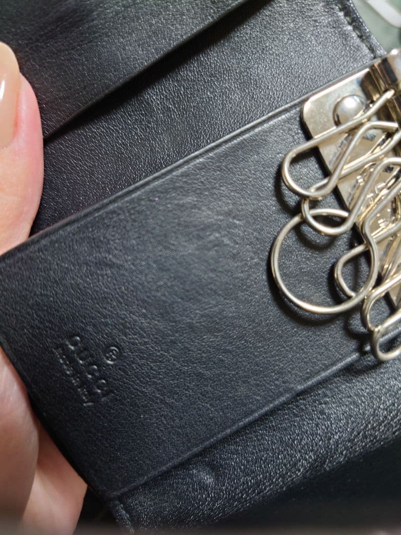 GUCCI インターロイキングブラック 長財布 キーケースセット