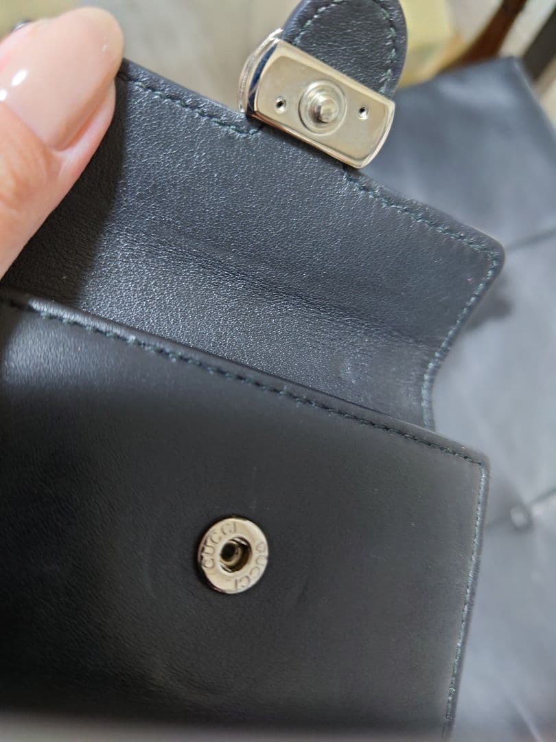 GUCCI インターロイキングブラック 長財布 キーケースセット