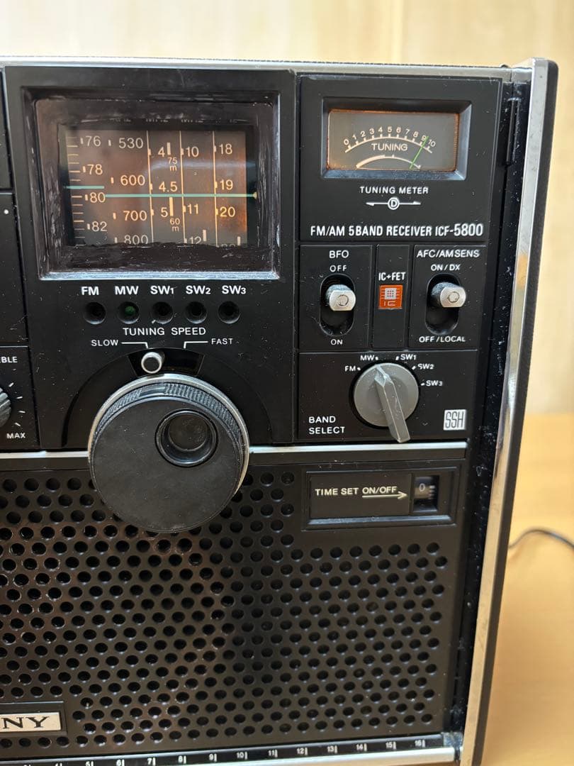 SONY スカイセンサーICF-5800 ACアダプター付属　完動品