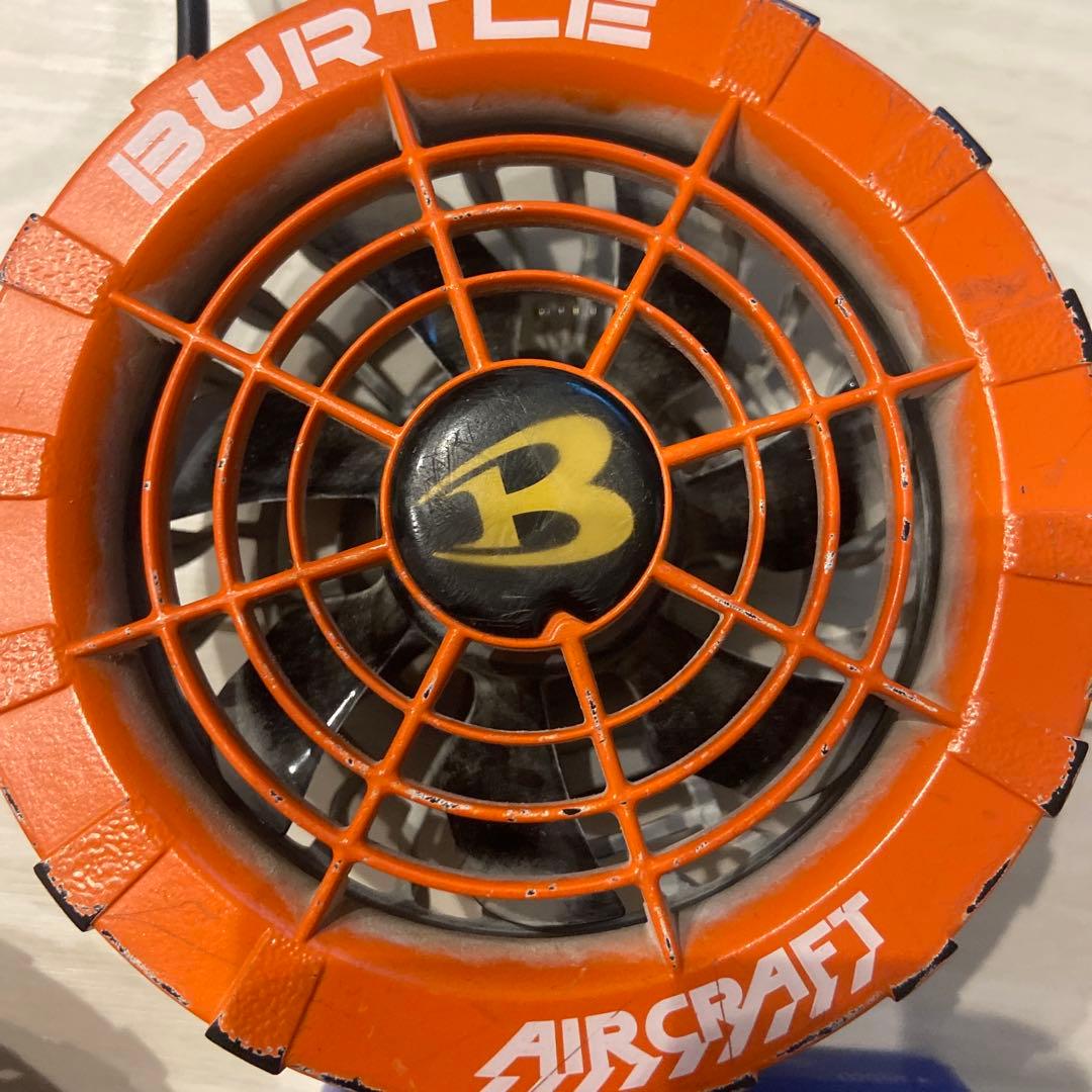 バートル BURTLE オレンジファン＋新型17V青バッテリーセット　空調服