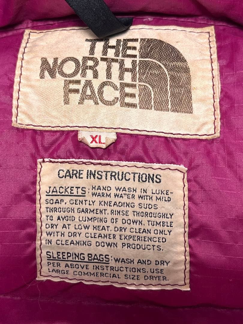 貴重！初期茶タグ！THE NORTH FACE ダウンベスト　ヴィンテージ