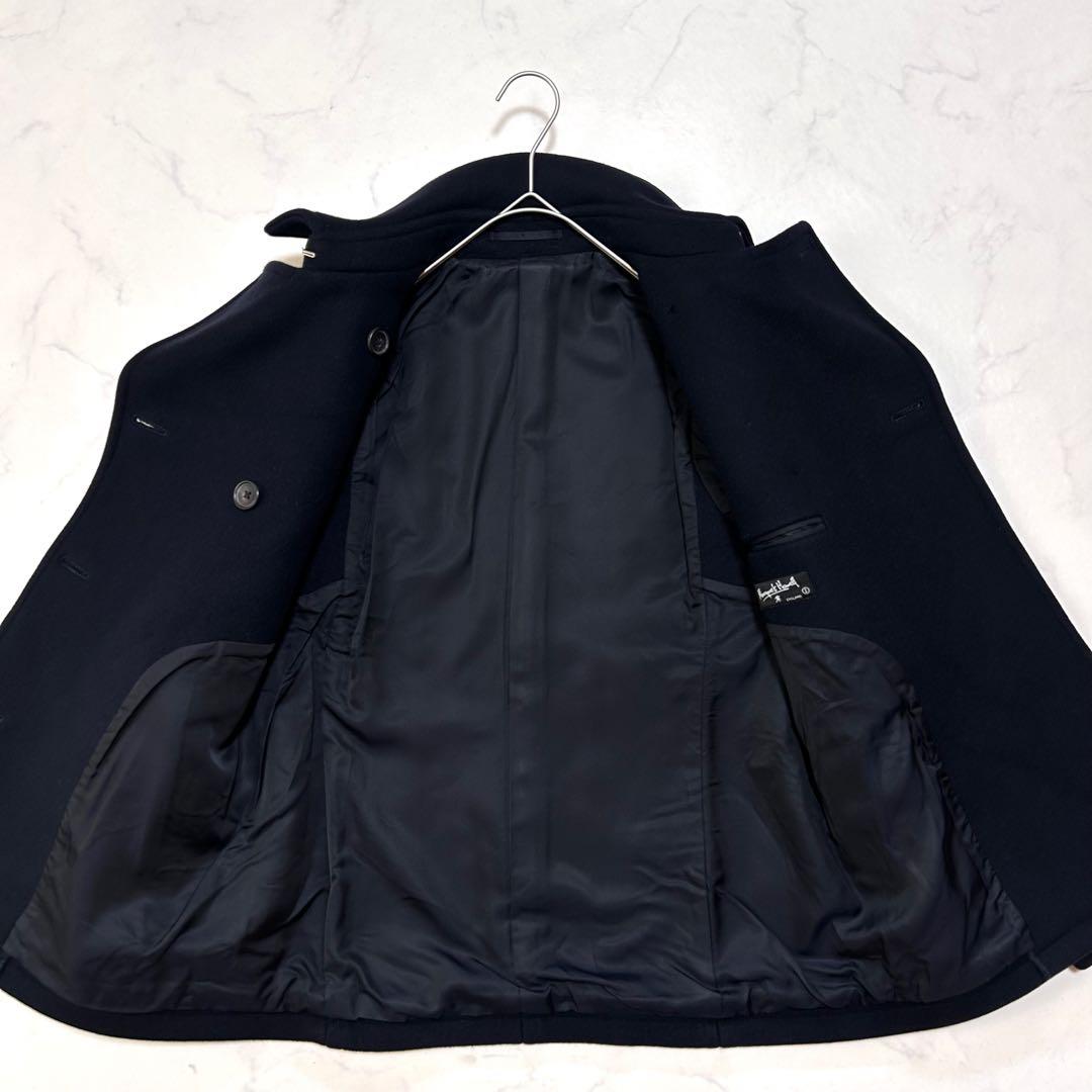 極美品 マーガレットハウエル タスマニアウール ダブルブレスト ピーコート