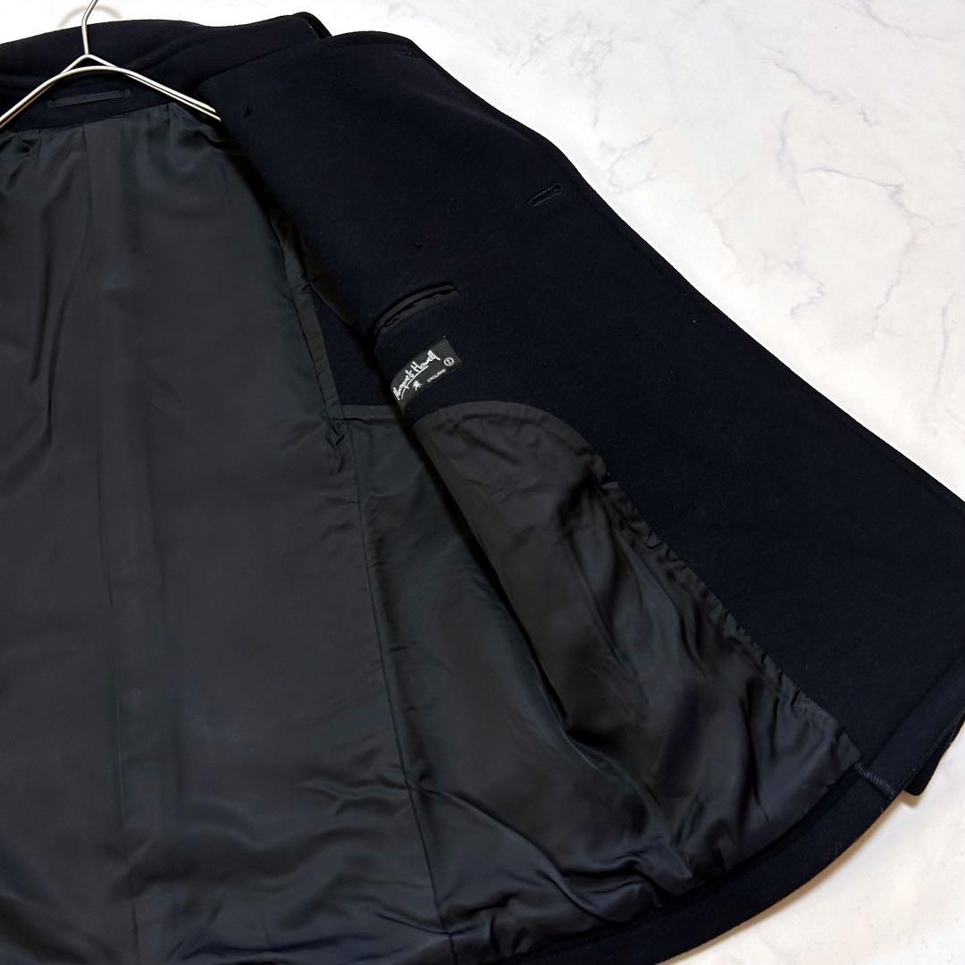 極美品 マーガレットハウエル タスマニアウール ダブルブレスト ピーコート