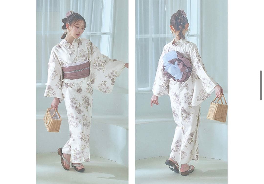 sugar 水彩フラワー 浴衣