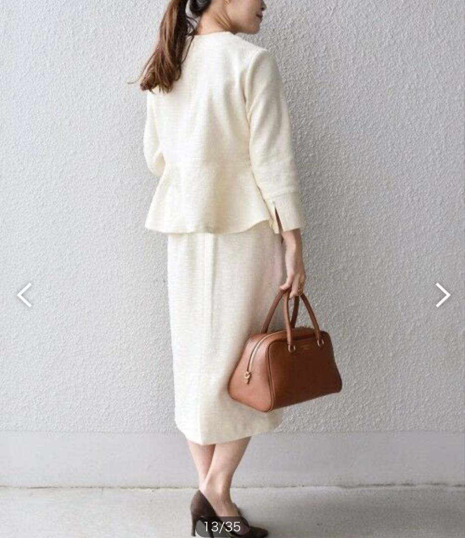 SHIPS ペプラムツイード ドレススーツ セットアップ 入学式 卒業式