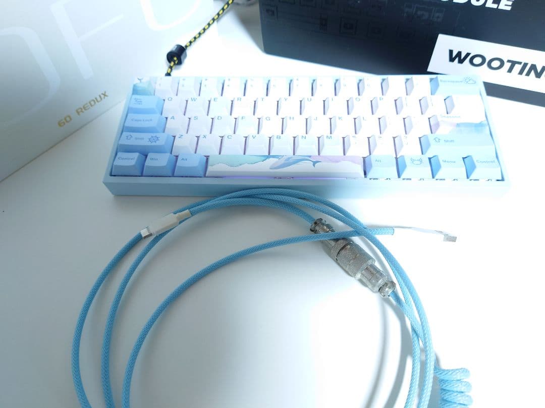 Wooting 60HE+フルカスタム コイルusbケーブルセット