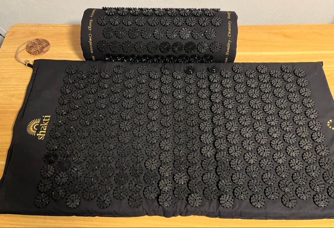 美品【正規品】シャクティ 指圧マット・枕 究極セット レベル② 黒