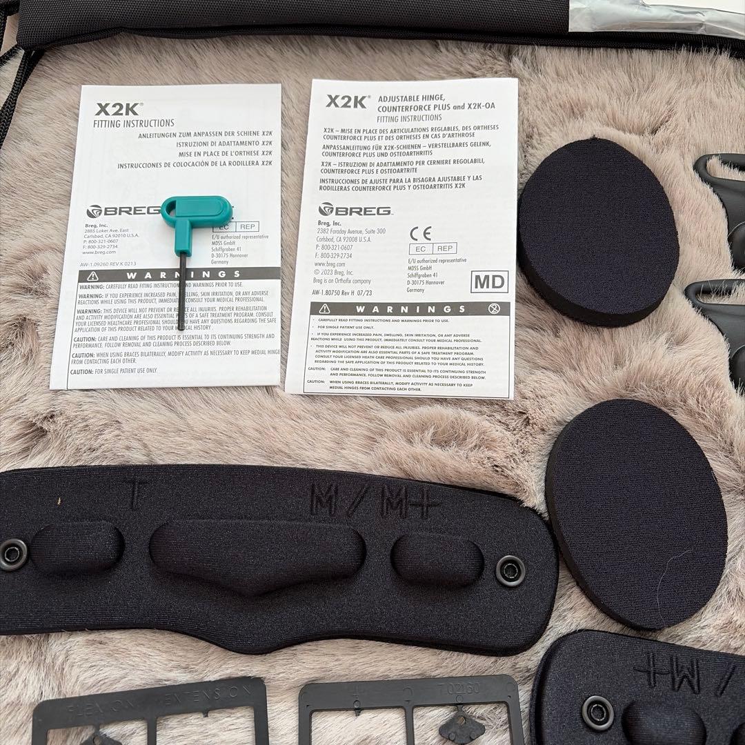 BREG X2K OTS SHILAC Mサイズ右膝用サポーター 前十字靭帯