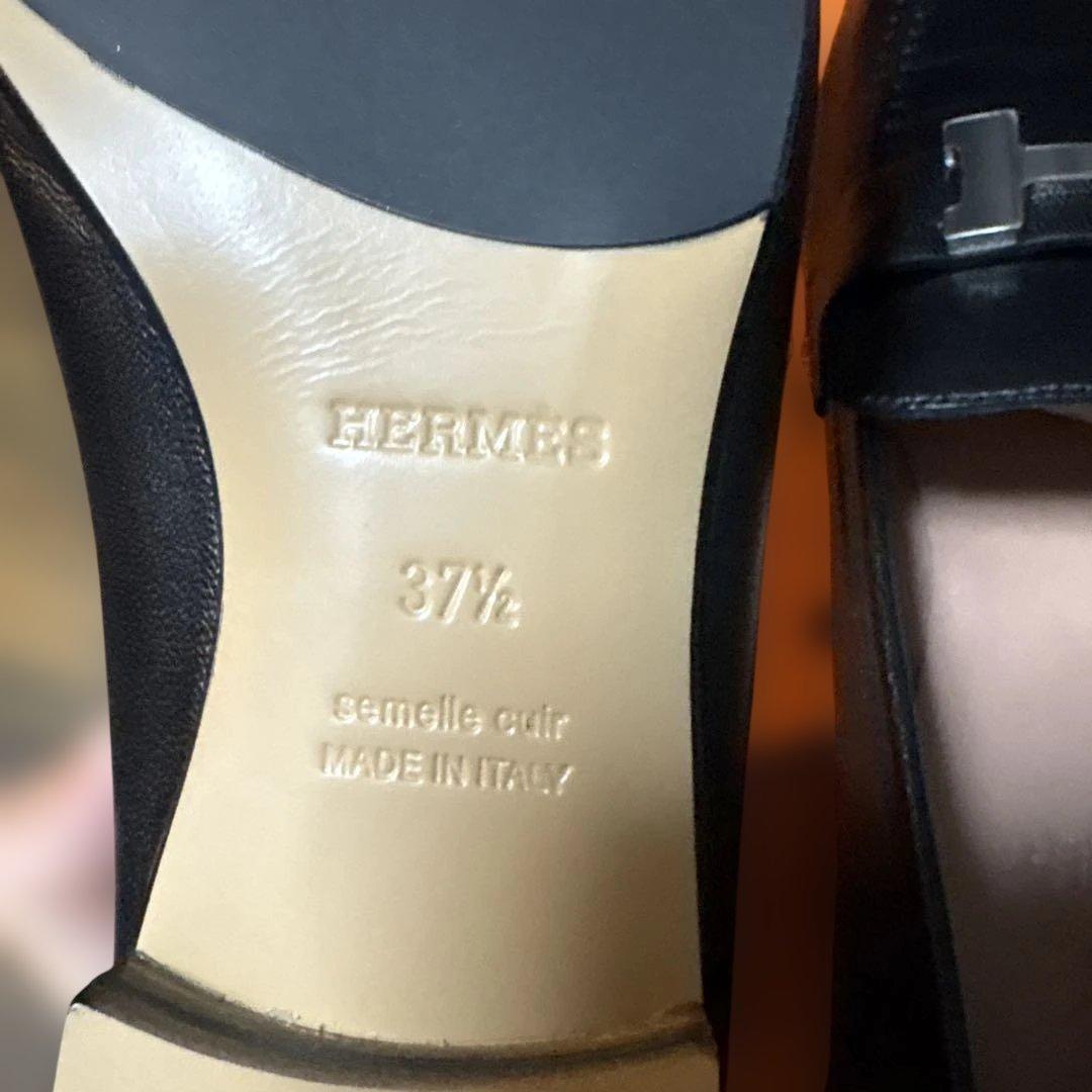 新品未使用　エルメス　モカシン　パリ　37.5 24.5センチ