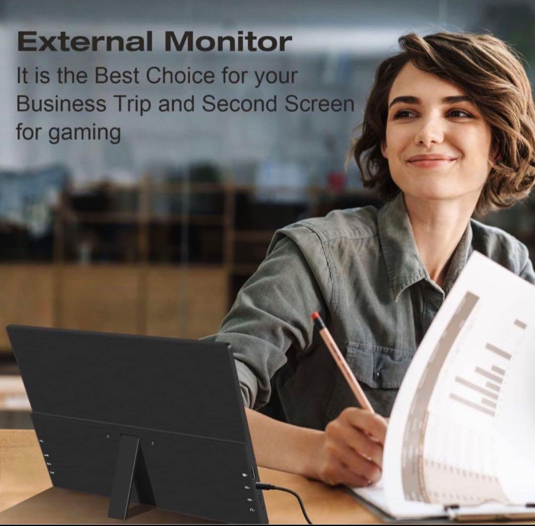 15.6インチ タッチモバイルモニター タッチ機能 スピーカー内蔵