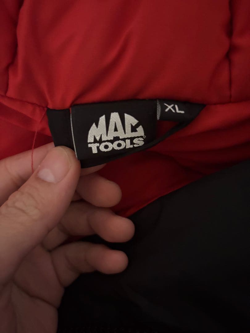 MAC TOOLS マックツール　フード付きダウンジャケット XL
