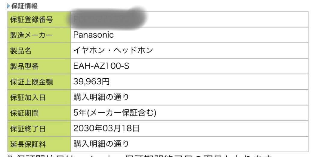 5年保証 Technics EAH-AZ100-S シルバー