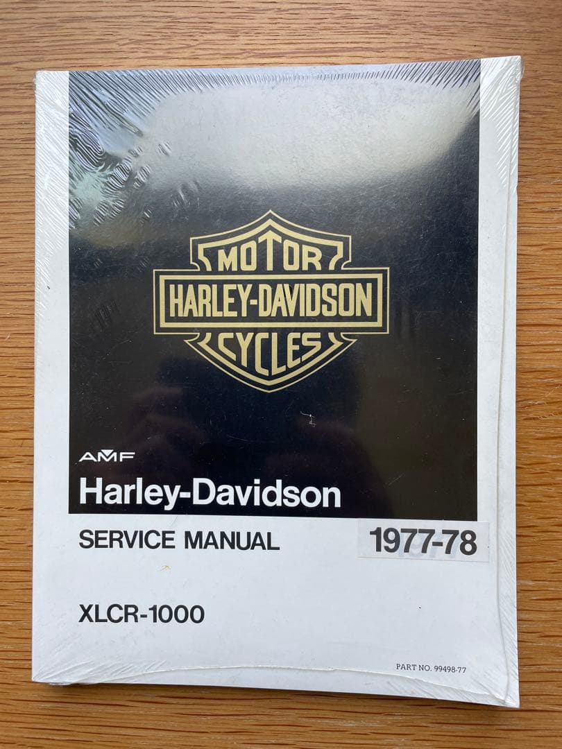 NOS ハーレー XLCR1000 1977-78 サービスマニュアル 英語版