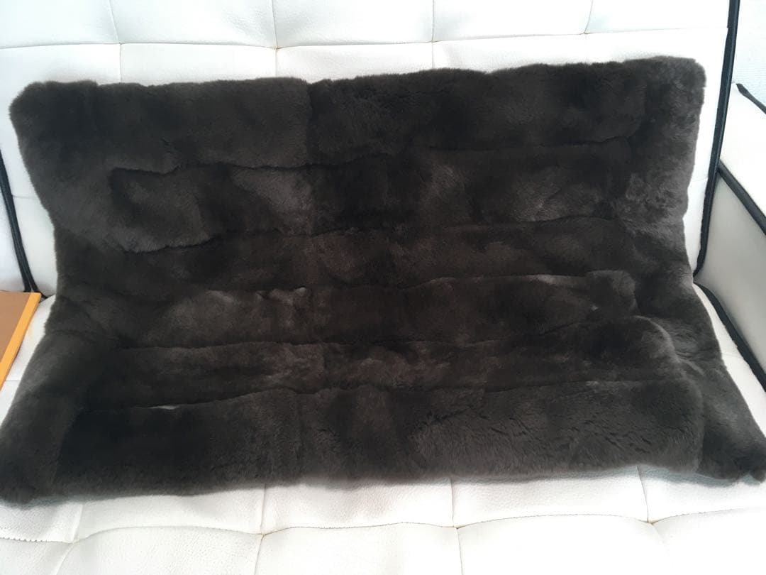 レッキスラビット枕カバー　ダークブラウン