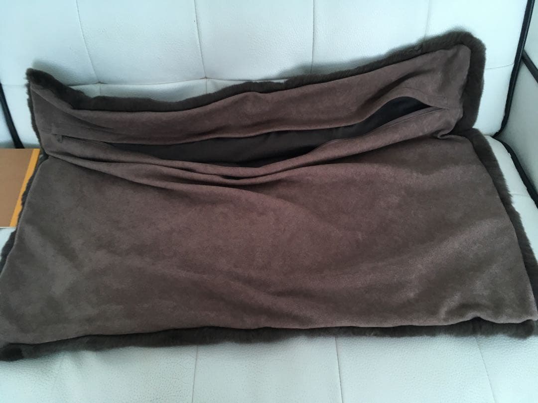 レッキスラビット枕カバー　ダークブラウン