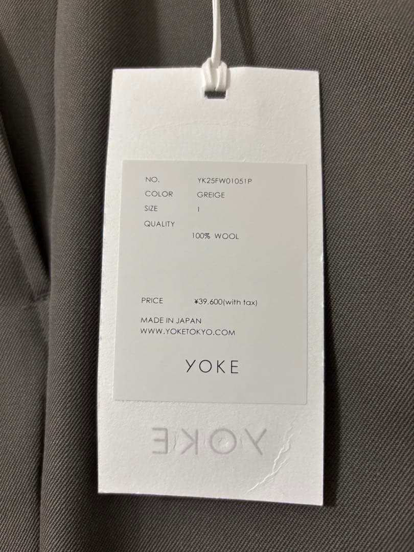 YOKE 3pleated Trousers スラックス