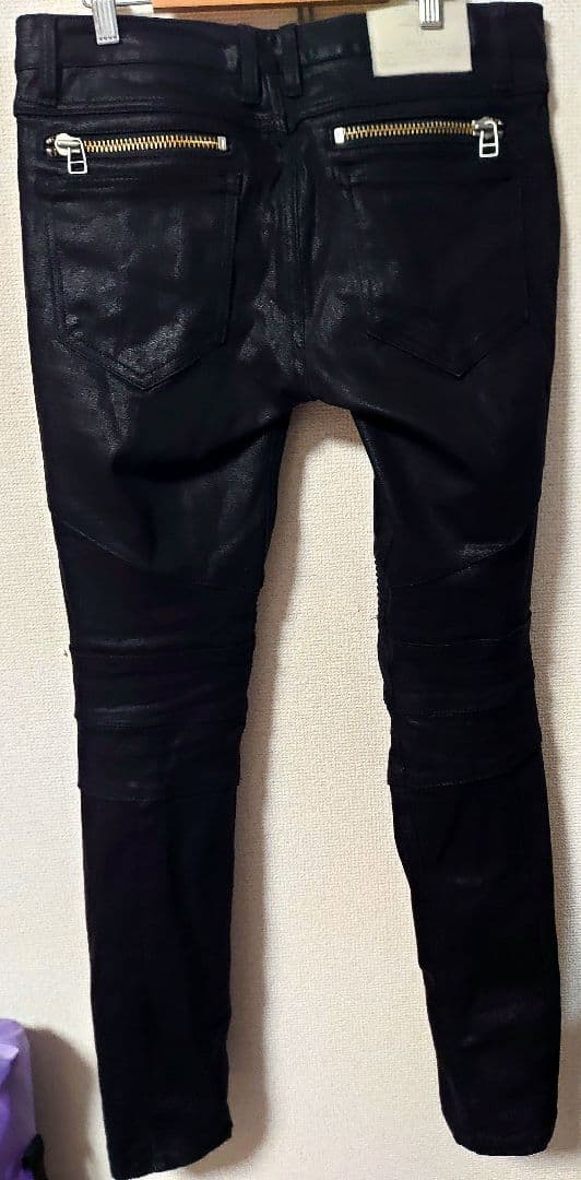 貴重☆完売☆稲葉浩志着コーティングバイカーパンツNOID☆lgb