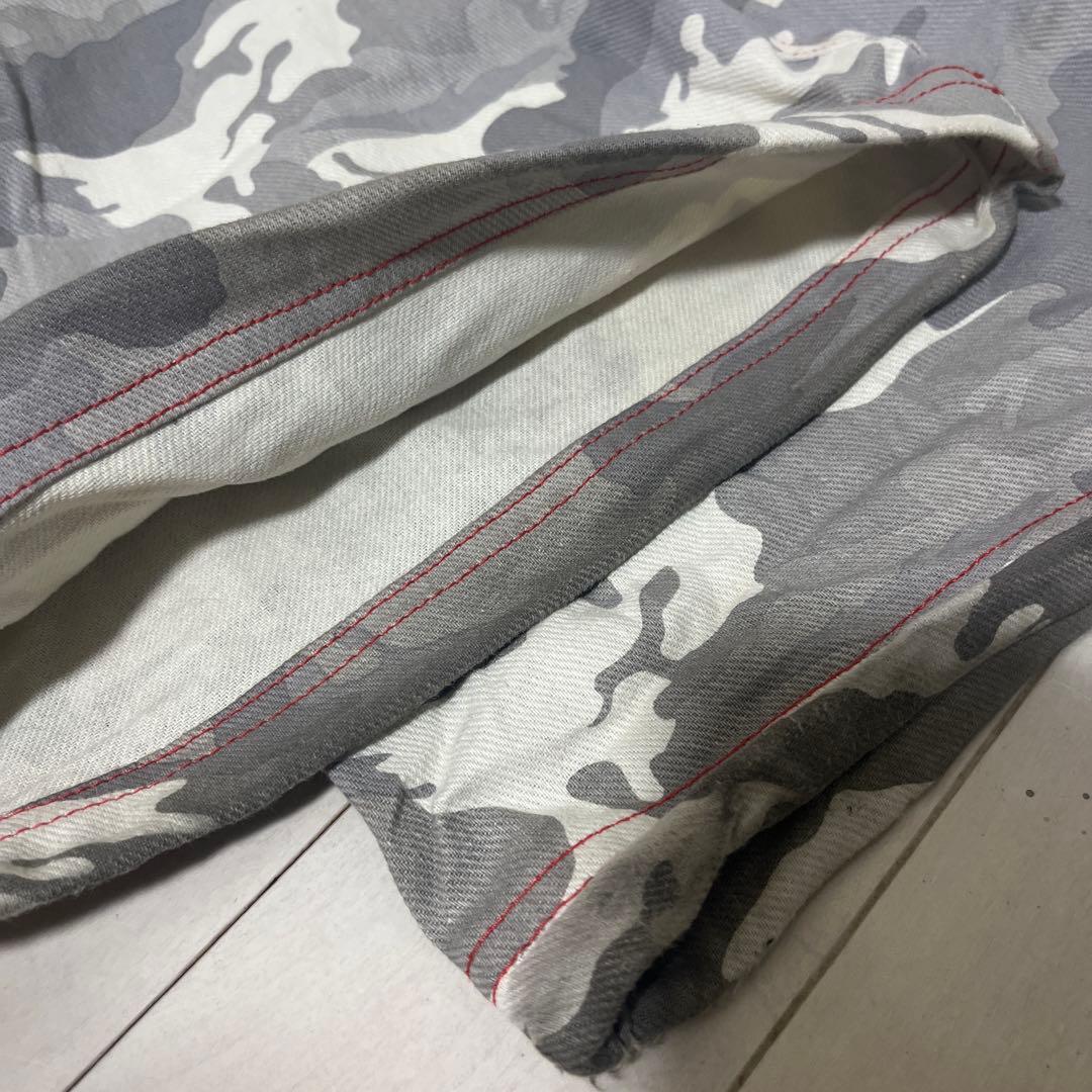 cherryquiri レースカーゴパンツ 迷彩柄　リボン付き