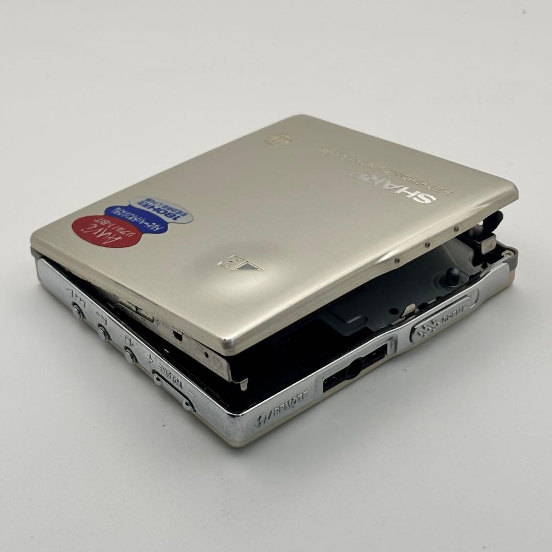動作品 SHARP MD-DS9 MDプレーヤー シャープ シルバー リモコン付