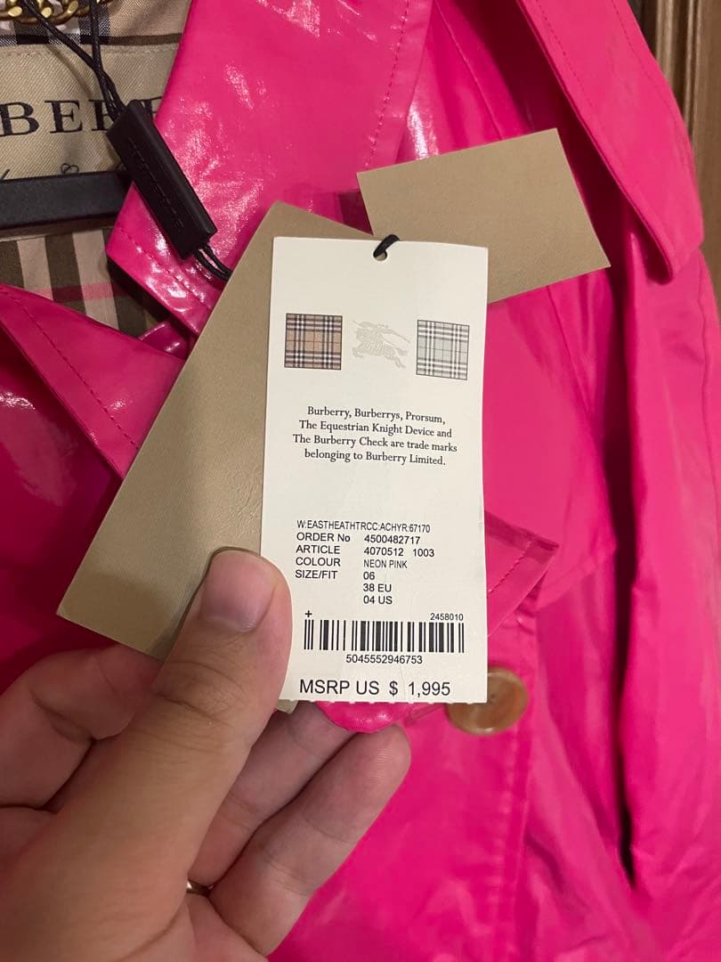 激安　Burberry Waterloo coat 38EU 04US