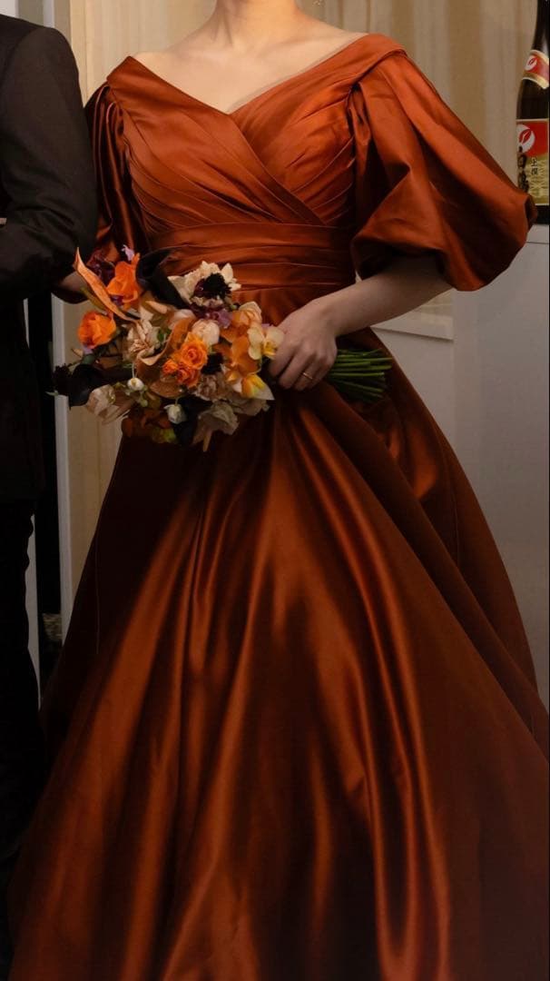 【美品】YNS Wedding カラードレス パニエ付き【値下げ交渉歓迎】