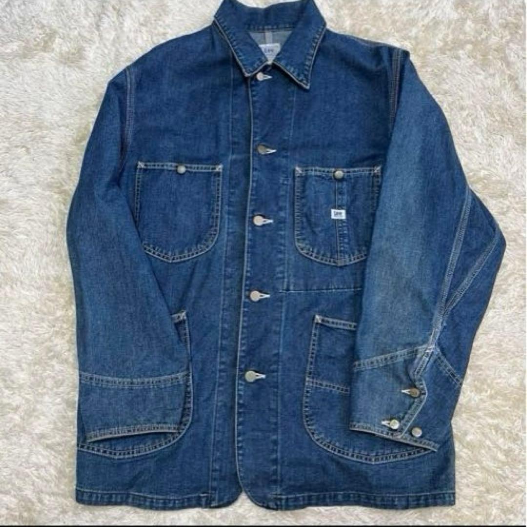 やーま Lee カバーオール　M 復刻　デニム　色落ちあり