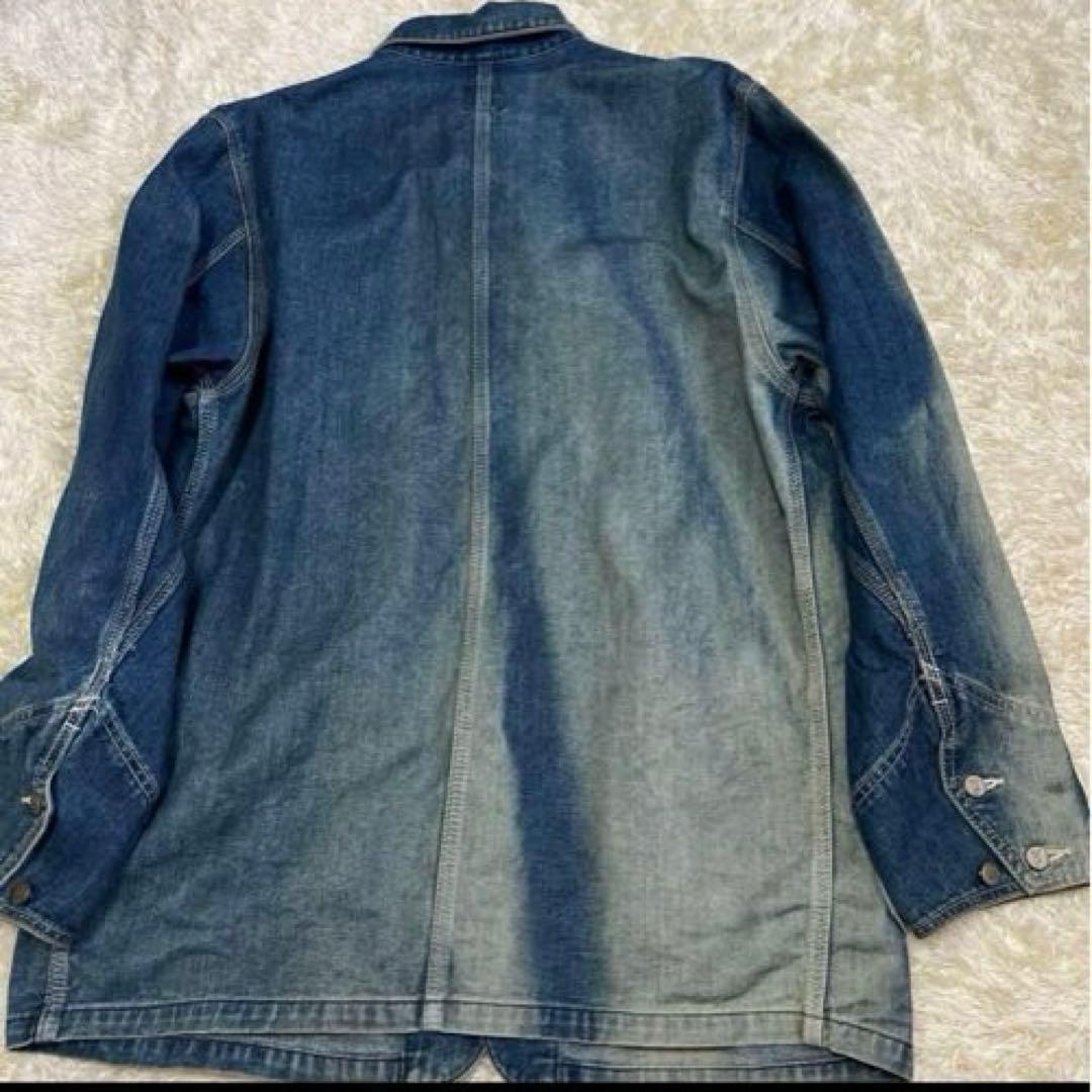 やーま Lee カバーオール　M 復刻　デニム　色落ちあり