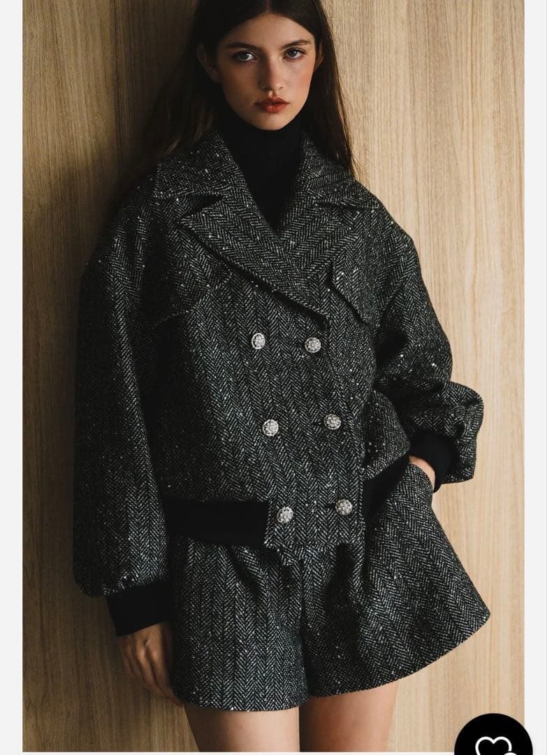 ジャケット・アウター sheller brillant herringbone jacket coat