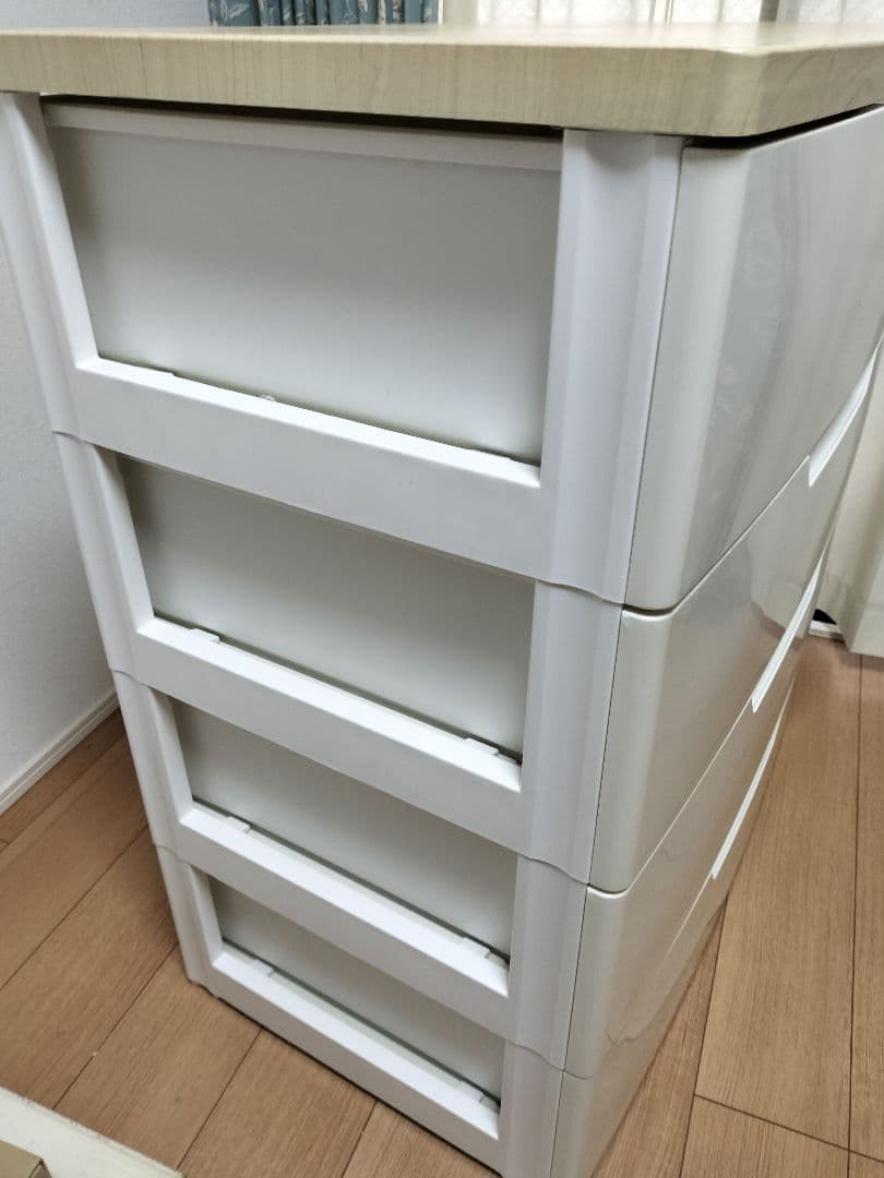 アイリスオーヤマ ウッドトップ４段チェスト