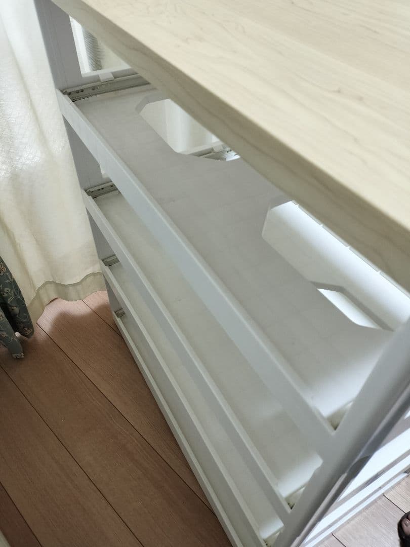 アイリスオーヤマ ウッドトップ４段チェスト