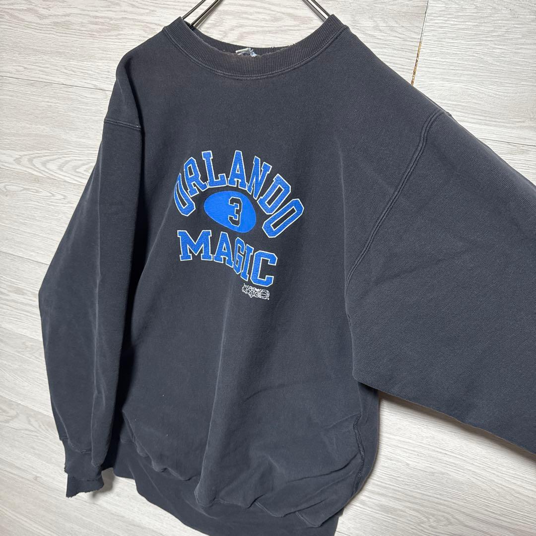 90s USA製 チャンピオン リバースウィーブ NBA Magic 美ボロ