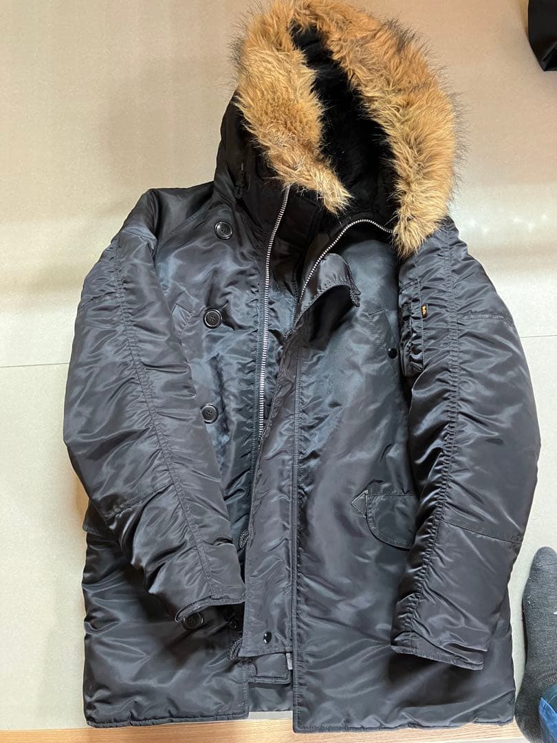 ユ*チ様 新品同様　アルファ　N-3B ジャケット　ブラック