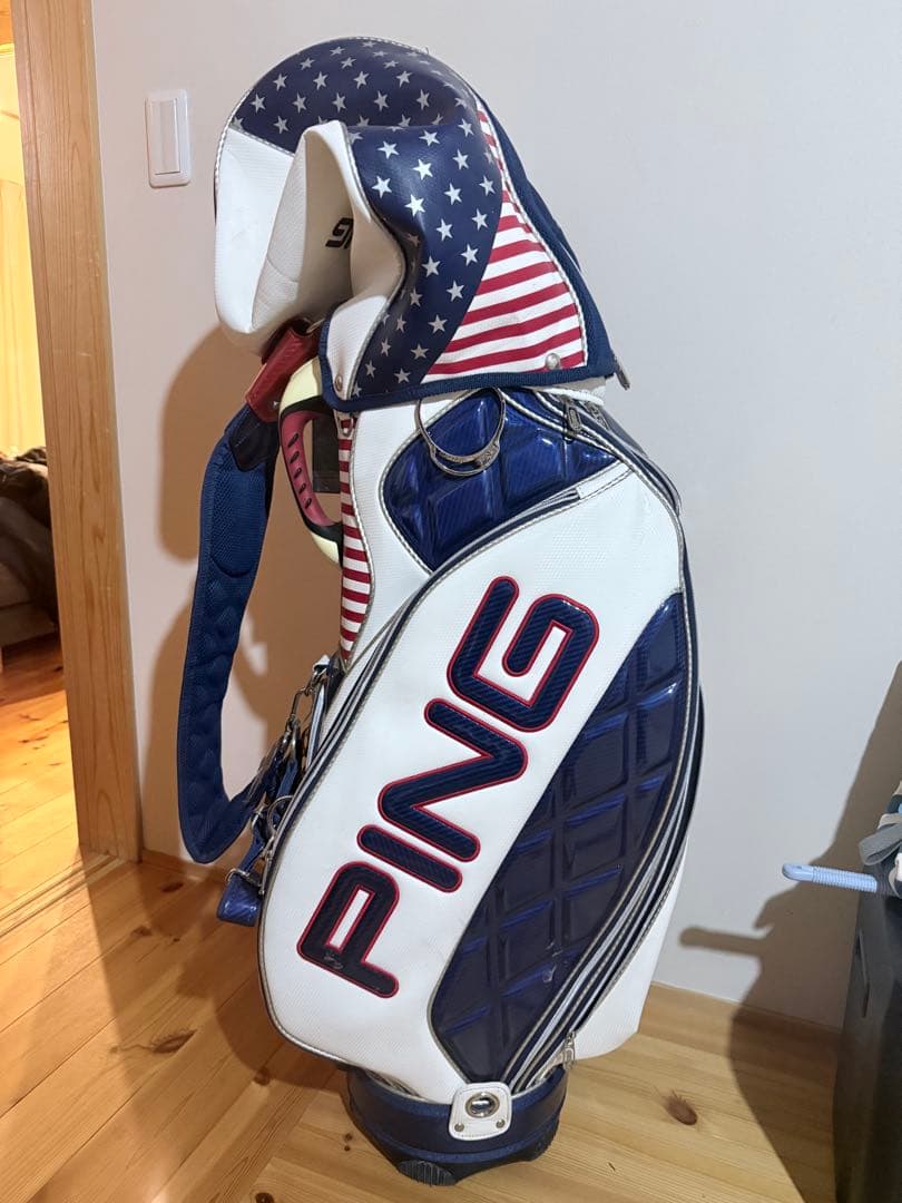【パディメロ】PING ゴルフバッグ アメリカ国旗デザイン　限定モデル？